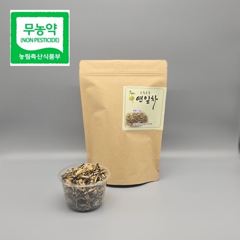 연꽃농원,연꽃농원 국산 무농약 연잎차 25g